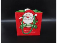 10Pcs HQ Red Xmas Paper Gift Bag Shopping Bag 12x14x12cm