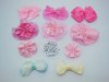 100 Hand Craft Flower & Bowknot Embellishments Assorted
