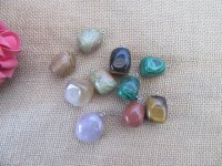 10Pcs Large Size Irregular Gemstone Beads Pendant with Bail