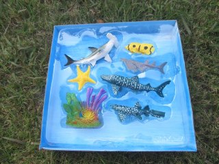 1Set 7Pcs Sea Kingdom Ocean Animal Sea Creatures Figures