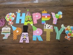 12Sheets Happy Birthday Banner Flag Bunting Garland Party