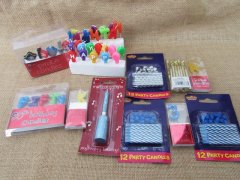 12Sheets Birthday Candles Party Candles Assorted 12Sheets Birthday Candles Party Candles Assorted