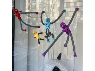 5Pcs Telescopic Robot Pop Tube Stress Relief Sensory Fidget Toy