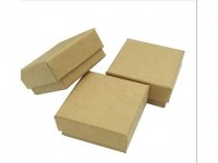 12 Kraft Necklace Ring Earring Jewelry Boxes Gift Box 7x7x3cm