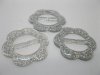 98Pcs Sliver Flower Buckles 30mm Wedding Favor 98Pcs Sliver Flower Buckles 30mm Wedding Favor
