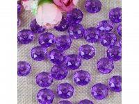 500g (2600Pcs) Rondelle Faceted Arylic Loose Bead 8mm Purple