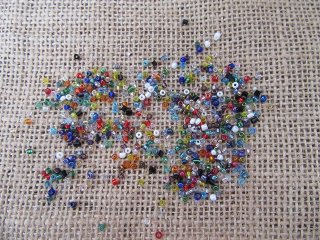 500Grams Round Glass Seed Beads Assorted 2-3mm