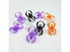 6Packs x 50Pcs Spiders Halloween Ring Props Toy Party Favor