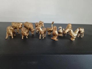 4x12Pcs New Mini Animal Duck Goat Horse Etc Figure Toy for Kids (image for) 4x12Pcs New Mini Animal Duck Goat Horse Etc Figure Toy for Kids