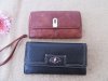1Pc Classic Simple Leatherette Card Bag with Button Purse Wallet