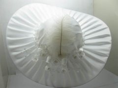 (image for) 1X New Elegant White Sunshade Wedding Bridal Hat