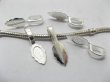 (image for) 100 New Silver Color Snap Bail Pendant Leaf Bail 26x8mm