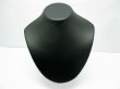 (image for) 1Pc Black Leatherette Necklace Display Bust Stand 21cm