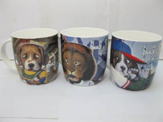 72pcs Cartoon Animal Ceramic Coffee Mug Tea Cup Assorted