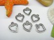 50pcs Metal Lovely Heart Charms yw-ac-mc44 (image for) 50pcs Metal Lovely Heart Charms yw-ac-mc44