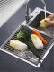 1Pc Stainless Steel Roll Up Sink Dish Drying Rack Kitchen