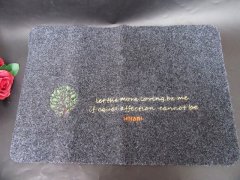 1X Door Mat With PVC Back 58x39cm