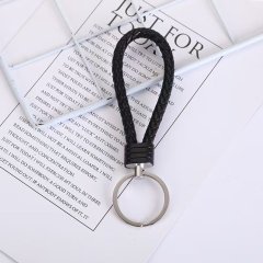 (image for) 8Pcs PU Leather Braided Rope Keyring for Cars Bags Accessories