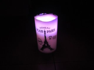 3Pcs Eiffel Tower Flameless LED Candle Set Electronic Candle (image for) 3Pcs Eiffel Tower Flameless LED Candle Set Electronic Candle