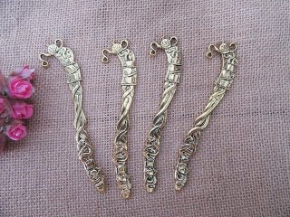 10Pcs Golden Color Kitchen Things Carved Hook Metal Bookmarks