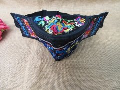 (image for) 5Pcs Tibet Style Embroidered Waist Bags Waist Pouch Bum Bag