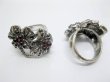 (image for) 12 Fashion Rings with Double Flower on Top