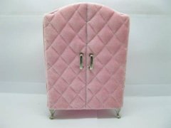 (image for) 1Pc Light Pink Velvet Cabinet Jewelry Box