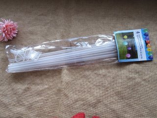 (image for) 24Packs x 4Sets Clear White Yard Balloon Sticks Wedding Party