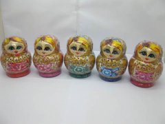 (image for) 5Sets Russian Wooden 6 Nesting Dolls toy-o128