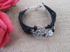 12Pcs Fashion Multi Layer Leatherette Cord Bracelets 12Pcs Fashion Multi Layer Leatherette Cord Bracelets