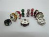 20X Rhinestone Rondelle Spacers Beads 8x3mm Mixed 20X Rhinestone Rondelle Spacers Beads 8x3mm Mixed
