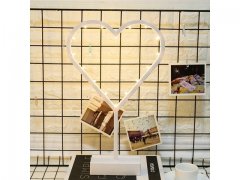1Pc Romantic Battery Operate Heart Shaped Tabletop Lamp Night 1Pc Romantic Battery Operate Heart Shaped Tabletop Lamp Night