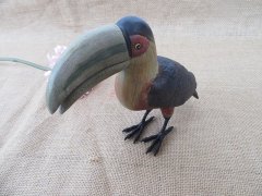 (image for) 1Pc Toucan Figurine Statue Home Garden Artificial Art Craft Deco