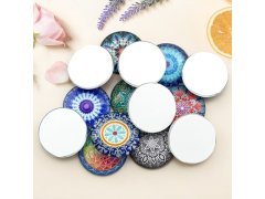 (image for) 50Pcs Round Various Design Cabochon Tiles Beads 25mm Dia