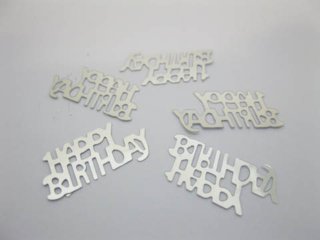 2400pcs Silvery "Happy Birthday" Party Table Decoration Confetti