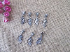 (image for) 100Pcs New Bird Beads Charms Pendants with Bail Hook