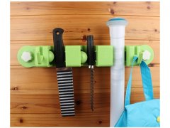 1Pc Green Broom Mop Holder Multifunctional Rack Wall Hanger 1Pc Green Broom Mop Holder Multifunctional Rack Wall Hanger