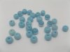 1000gram Sky-Blue 8mm Cat's eye glass Round beads