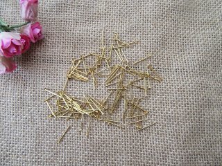 20Packs x 100Pcs Golden Plated Head Pins Jewellery Findings 20mm (image for) 20Packs x 100Pcs Golden Plated Head Pins Jewellery Findings 20mm