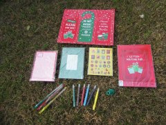 (image for) 1Set Christmas Holiday Writing Set Letter Writing Pad w/Pen