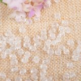 500g (3800Pcs) Bicone Beads Arylic Loose Bead 8mm White & Clear