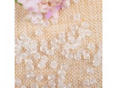 500g (3800Pcs) Bicone Beads Arylic Loose Bead 8mm White & Clear 500g (3800Pcs) Bicone Beads Arylic Loose Bead 8mm White & Clear