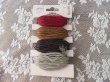 (image for) 1Sheet 4 Colors Waxen Strings Jewlery Rope 1mm Dia