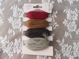 1Sheet 4 Colors Waxen Strings Jewlery Rope 1mm Dia