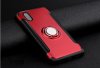 1X iPhoneX Red Magnetic Shockproof Case Cover with Ring Car Hold