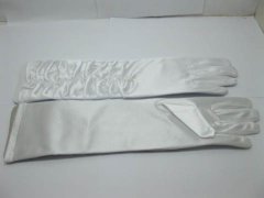 (image for) 1Pair White Wedding Dress Bridal Gloves 36cm