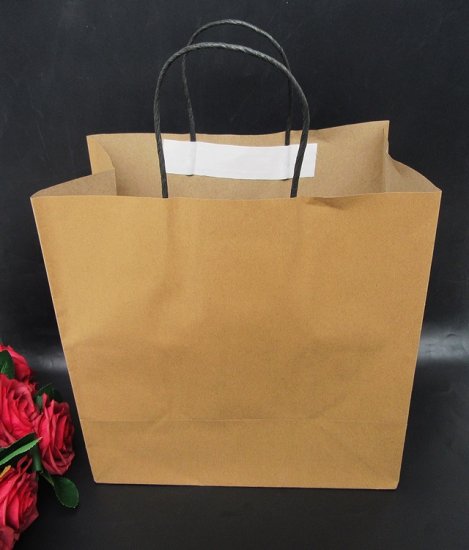 12 Kraft Paper Shopping Bags Gift Bags 31x30x17cm - Click Image to Close