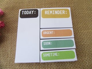 6Pcs Sticky Planning Notes Todo List Memo Pad (image for) 6Pcs Sticky Planning Notes Todo List Memo Pad