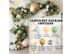 (image for) 1Set 152Pcs Green Balloon Garland Arch Kit Wedding Party Baby