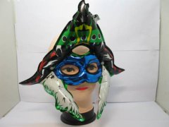 (image for) 48X Witch Design Inflatable Plastic Masks Party Favor